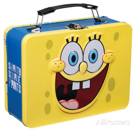 2006 spongebob metal lunch box tin box|Spongebob Tin Lunch Box for sale .